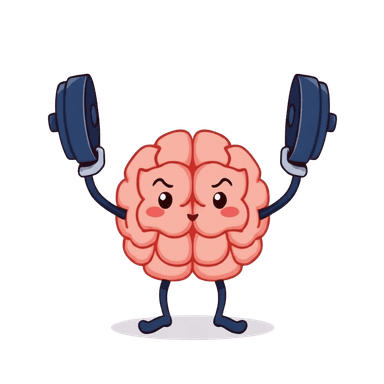 Brain lifting weights